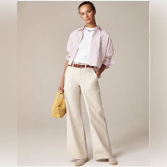 NWT J CREW Camp-pocket wide-leg pant size 36 - Picture 2 of 13